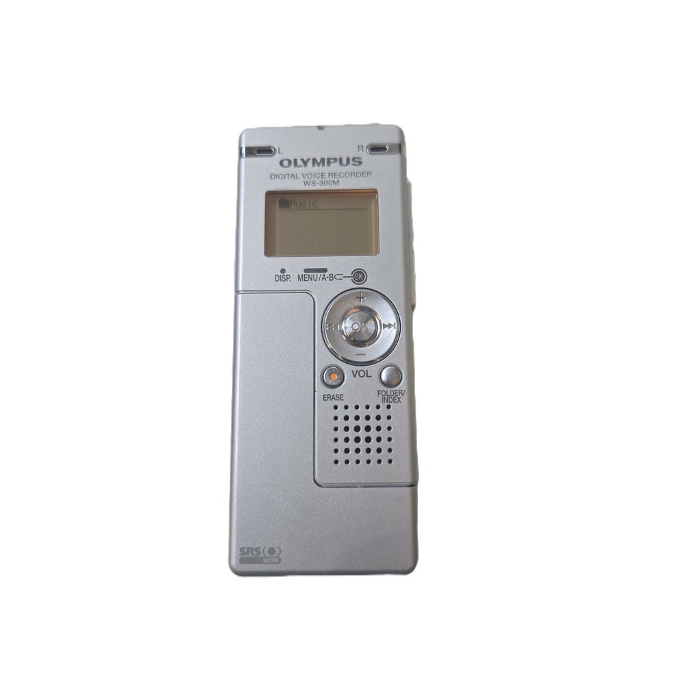 Olympus WS300M Silver Digital Voice Recorder with SRS WOW